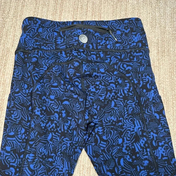 Lululemon Speed Crop Woman's Size 4 Seawheeze Leggings - Picture 7 of 8